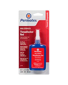 Permatex Red High Strength Threadlocker Liquid
