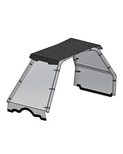 Direction 2 UTV Polaris Windshield Front & Rear With Roof