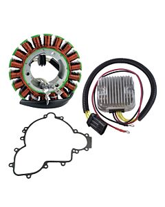 Kimpex HD UTV Polaris Stator, Mosfet Voltage Regulator, Rectifier and Crankcase Cover Gasket