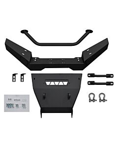 SuperATV UTV Kawasaki Winch Ready Bumper Front - Steel, Diamond Texture