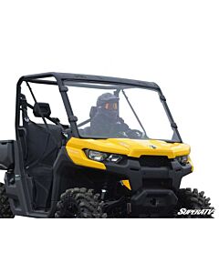 Can-am Defender Scratch Resistant Full UTV Windshield Black Mudmayhem.ca