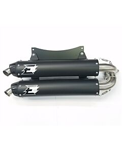 Empire Industries UTV Polaris RZR XP 1000 Quiet Series Slip On Exhaust Black Mudmayhem.ca