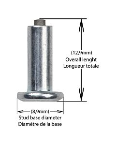 IGRIP 13 mm Tire Studs Silver Mudmayhem.ca