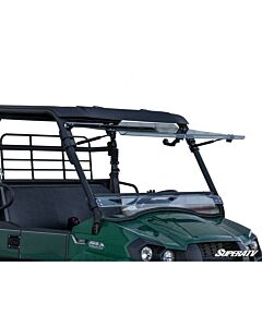 Kawasaki Mule PRO-MX Scratch-Resistant Flip UTV Windshield Black Mudmayhem.ca