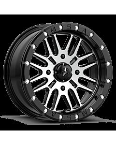 MSA Offroad Brute Beadlock Wheel Gloss Black Machined Mudmayhem.ca