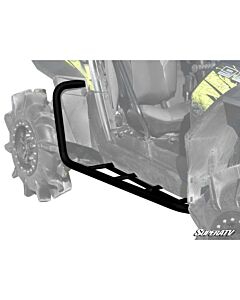 Polaris RZR XP 900 Heavy Duty Rock Sliding Nerf UTV Bars Wrinkle Black Mudmayhem.ca