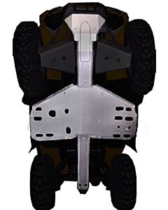 Ricochet Off-Road ATV Can-Am Outlander Max 3-Piece Full Frame & Floorboard Aluminum Skid Plate Set Mudmayhem.ca
