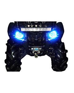 SYA ATV Yamaha Grizzly 550-700 Viking & Wolverine 700 Angel Eyes LED Kit Mudmayhem.ca