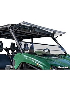 Yamaha Viking Scratch Resistant Flip UTV Windshield Black Mudmayhem.ca
