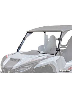 Yamaha Wolverine RMAX 1000 Scratch Resistant Full UTV Windshield Black Mudmayhem.ca

