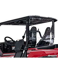 Yamaha Wolverine X2 Rear UTV Windshield Black Mudmayhem.ca

