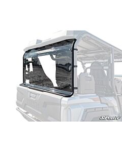 Yamaha Wolverine X4 Rear UTV Windshield Black Mudmayhem.ca
