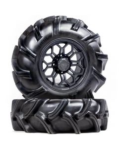 Falcon Ridge UTV Gun Metal Gray Soar HC-8S Wheels w| High Lifter Outlaw 3 Tires Mudmayhem.ca