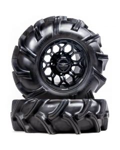 Falcon Ridge UTV Matte Black Soar HC-8S Wheels w| High Lifter Outlaw 3 Tires Mudmayhem.ca