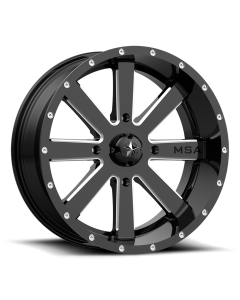 MSA Offroad Flash Wheel Gloss Black Milled mudmayhem.ca