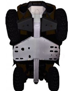 Ricochet Off-Road ATV Can-Am Outlander 330 3-Piece Full Frame & Floorboard Aluminum Skid Plate Set Mudmayhem.ca