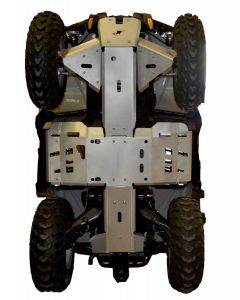 Ricochet Off-Road ATV Can-Am Outlander L Max 6-Piece Complete Aluminum Skid Plate Set Mudmayhem.ca