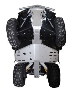 Ricochet Off-Road ATV Can-Am Outlander X-XC 3-Piece Full Frame Aluminum Skid Plate Set Mudmayhem.ca
