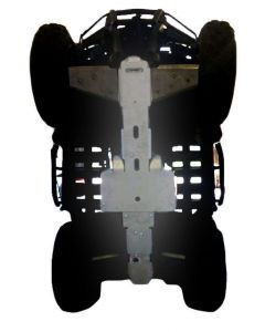 Ricochet Off-Road ATV Polaris Hawkeye 2-Piece Full Frame Skid Plate Set Mudmayhem.ca
