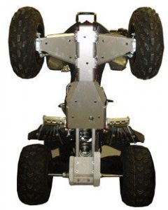 Ricochet Off-Road ATV Yamaha Banshee 4-Piece Complete Aluminum Skid Plate Set Mudmayhem.ca