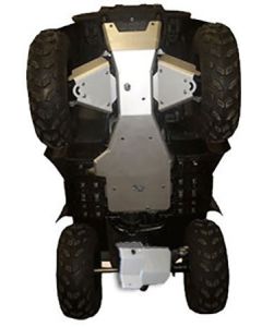 Ricochet Off-Road ATV Yamaha Big Bear Straight Axle Model 5-Piece Complete Aluminum Skid Plate Set Mudmayhem.ca