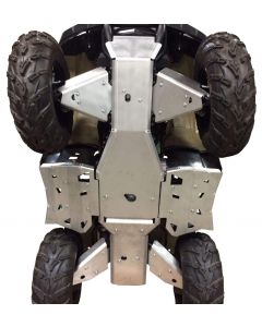 Ricochet Off-Road ATV Yamaha Kodiak 8-Piece Complete Aluminum Skid Plate Set Mudmayhem.ca