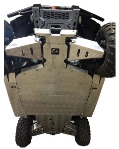 Ricochet Off-Road UTV Polaris Ranger Diesel 10-Piece Complete Aluminum or UHMW Skid Plate Set Mudmayhem.ca