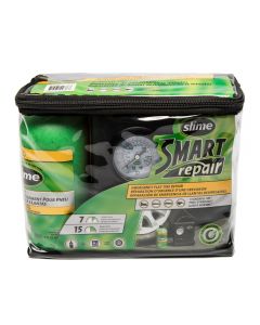 Slime Smart Repair Tire Kit with Air Compressor Black Mudmayhem.ca