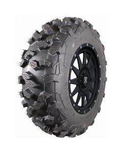 Traxion Glacius Winter Tire on X-5 (Black) ATV/UTV Wheel Mudmayhem.ca