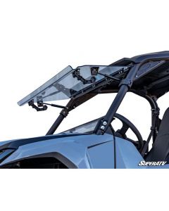 Yamaha Wolverine RMAX Scratch Resistant Flip UTV Windshield Black Mudmayhem.ca